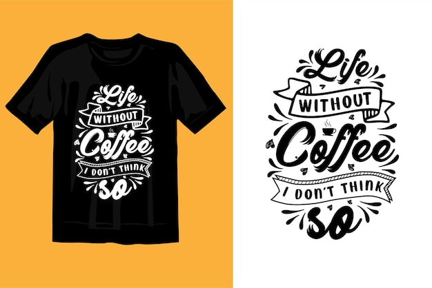 Typografie nieuw geweldig premium koffie t-shirtontwerp,