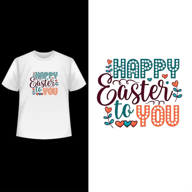 Vector typografie paasdag speciale t-shirt ontwerp vector bunny logo