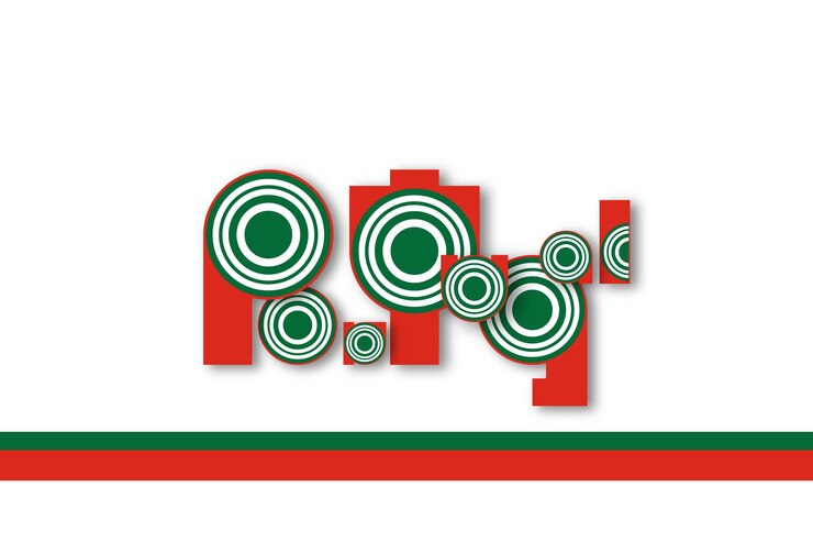 Vector typografie surround band portugal vlagkleuren