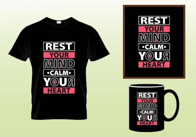 Typografie T-shirt Design moderne typografie inspirerende belettering citaten t-shirt design