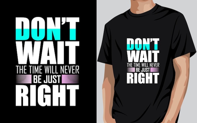 Typografie TShirt Design Beste Inspirerende Citaten Modern Trendy TShirt