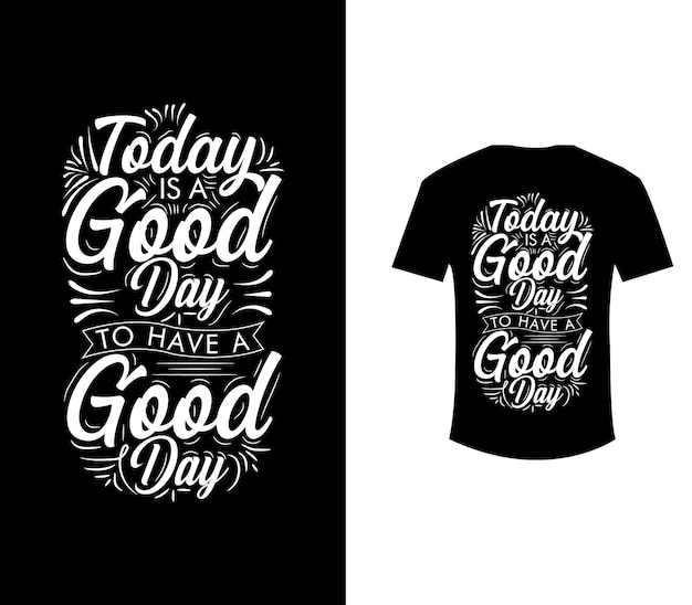 Typografie Tshirt grafisch ontwerpsjabloon