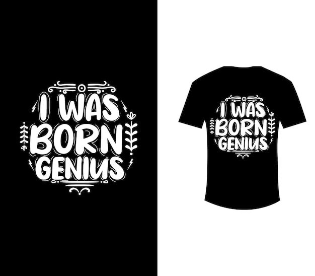 Typografie Tshirt grafisch ontwerpsjabloon