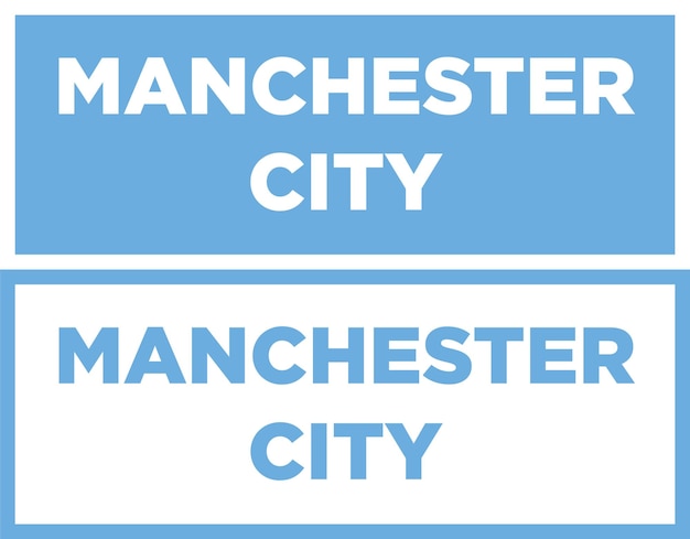 typografie van de stad van manchester