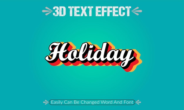 Vector typographic editable title text type effect futuristic font design