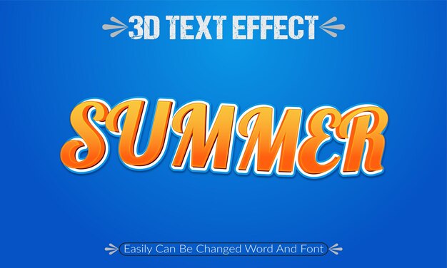 Vector typographic editable title text type effect futuristic font design