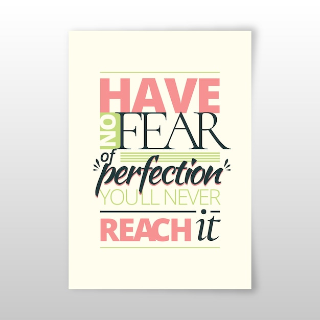 Vector typographic poster with famous quotes