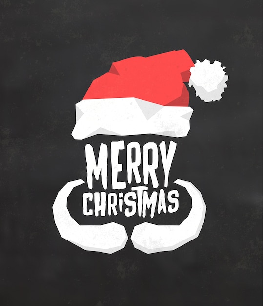 Vector typographicmerry christmas