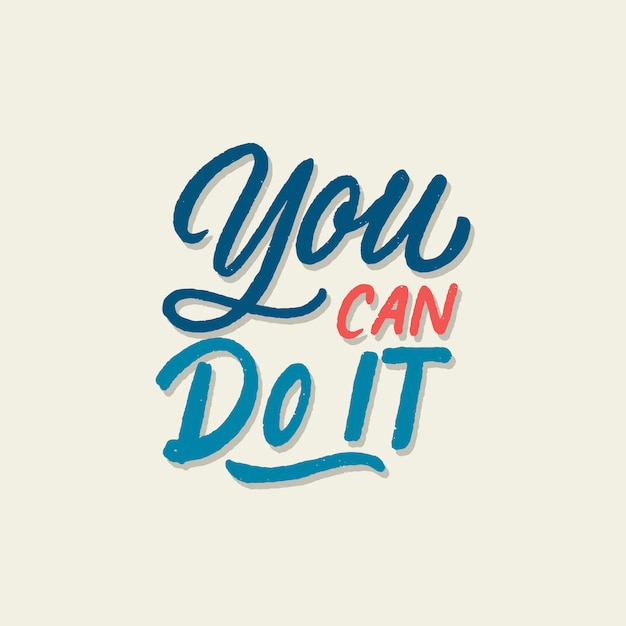 Vector typography design poster motivational quotes.