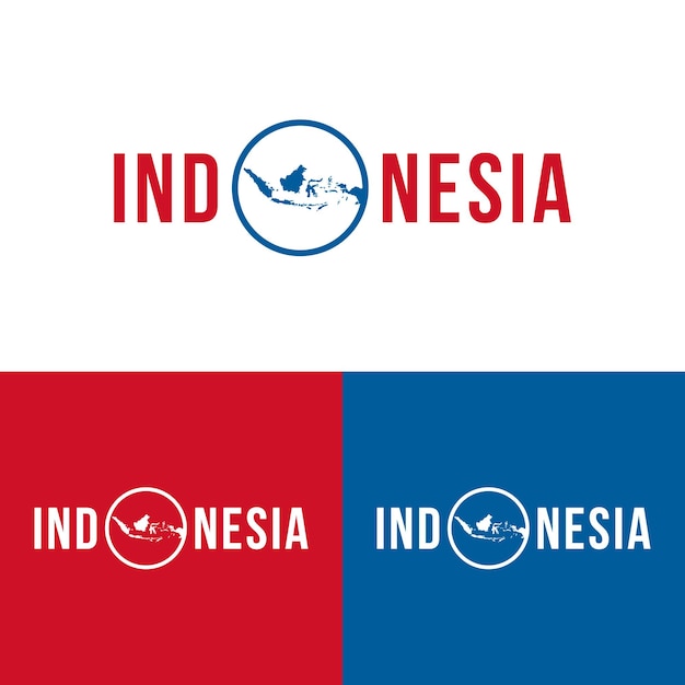 Modello di tipografia indonesia giorno dell'indipendenza