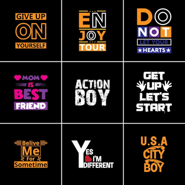 Vector typography and lettering art retro slogan t shirt design