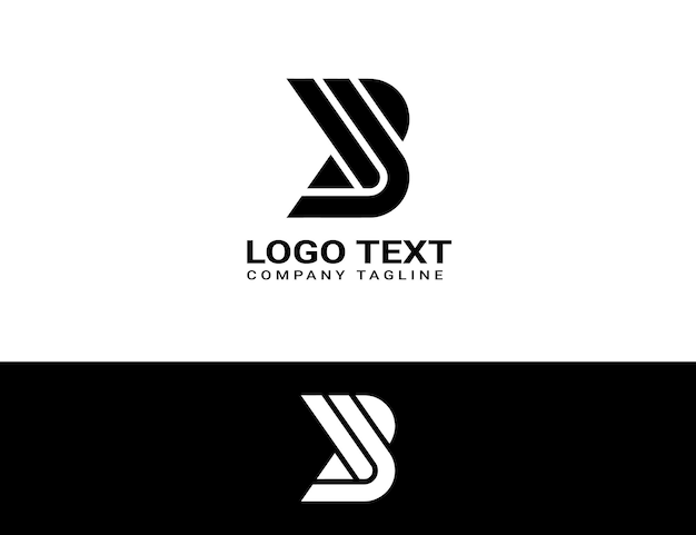 typography logo design template