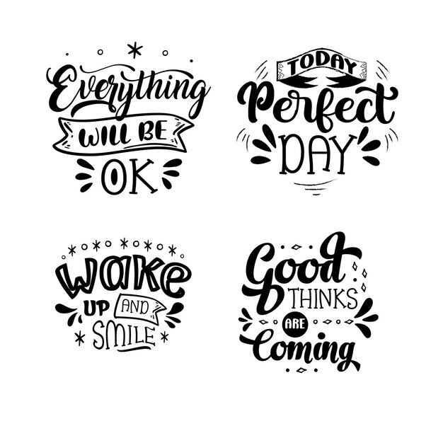 Vector typography prefect good day svg design