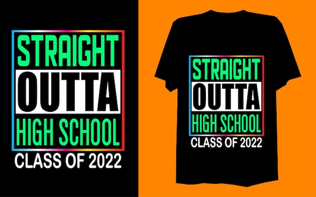 Typography and school tshirt design