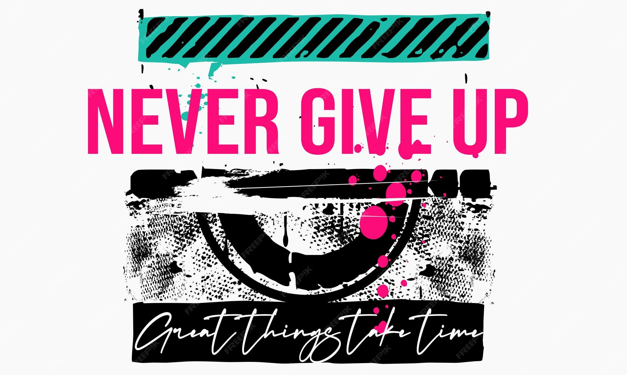 Premium Vector Typography street art graffiti quotes vector