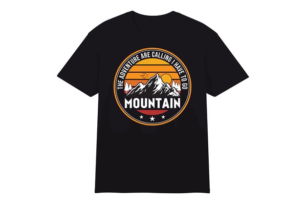 Vettore tipografia estate vintage montagna escursioni infermieristica t-shirt vettore di progettazione