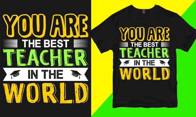 Типографский дизайн футболки ко дню учителя