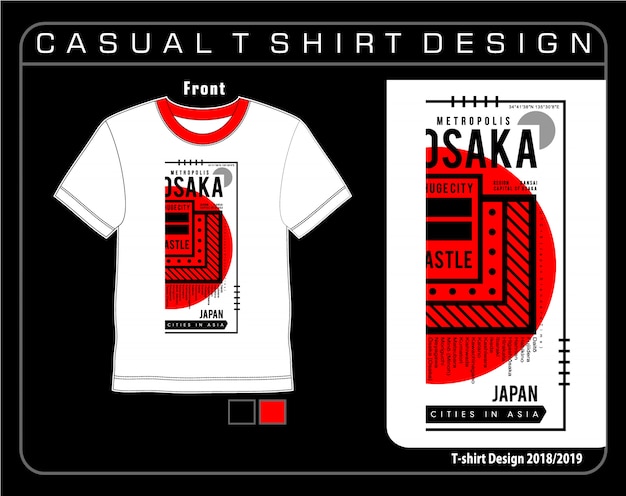 Grafica t-shirt tipografia