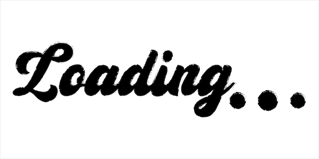Typography Text Design Loading