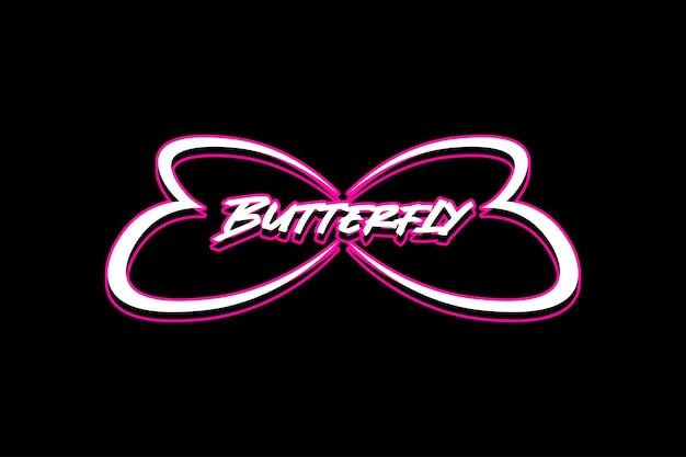 Typography thirt design butterfly effect