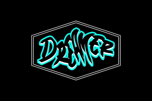 Typography Thirt Design Dreamer Neon