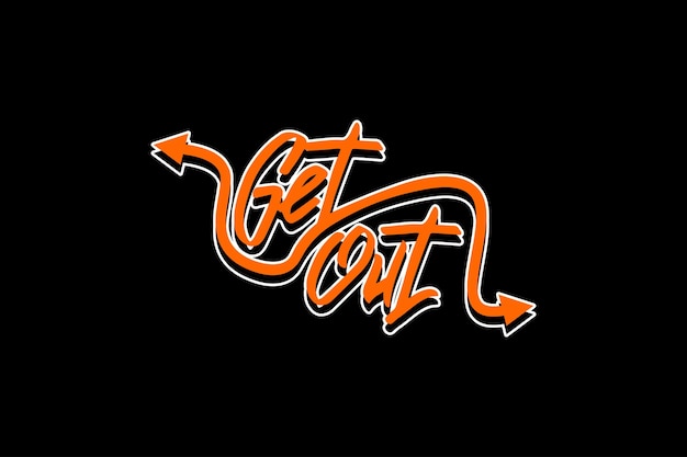 타이포그래피 Thirt Design Get Out