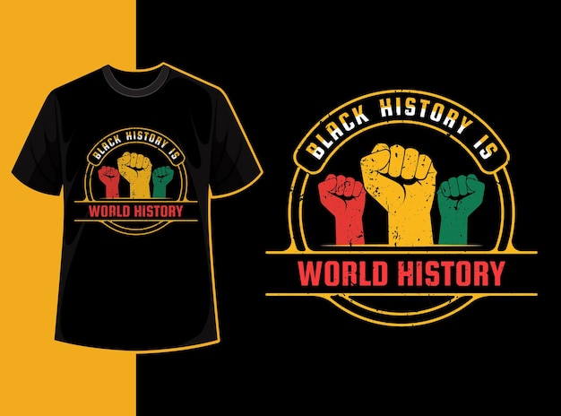 Vector typography vintage black history month t shirt design with black history quote and vector shape