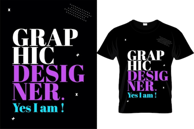 ベクトル typographygraphicdesignersarcastictshirtdesign