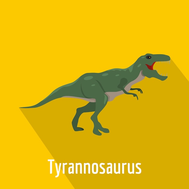 Tyrannosaurus icon Flat illustration of tyrannosaurus vector icon for web