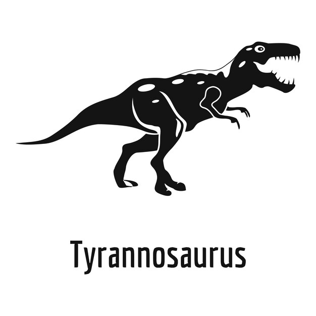 ティラノサウルスのアイコン Web のティラノサウルス ベクトル アイコンのシンプルなイラスト
