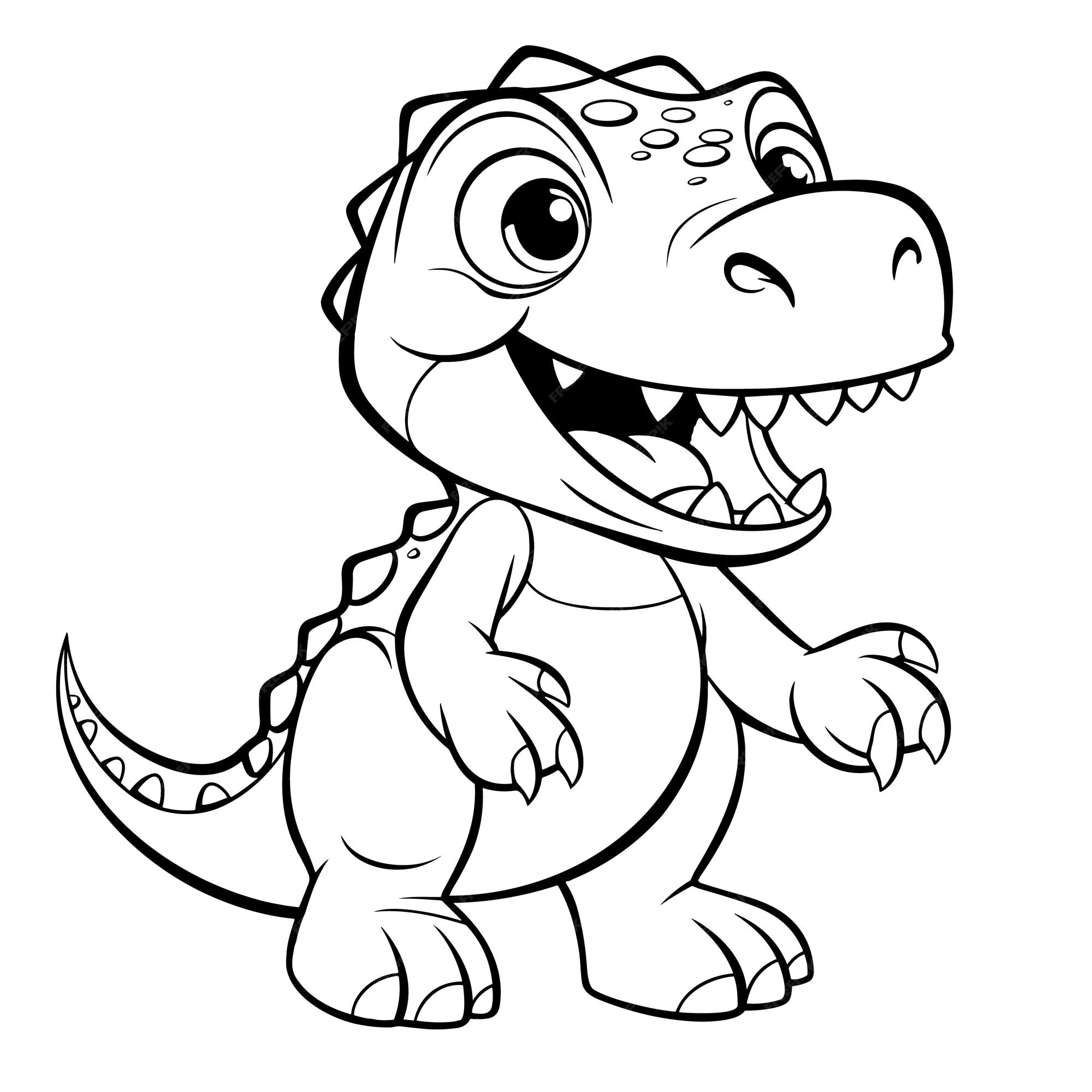 T Rex Coloring Pages in 2023  T-rex drawing, Dinosaur coloring