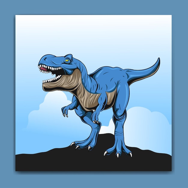 Tyrannosaurus Rex vector illustratie volledige kleur