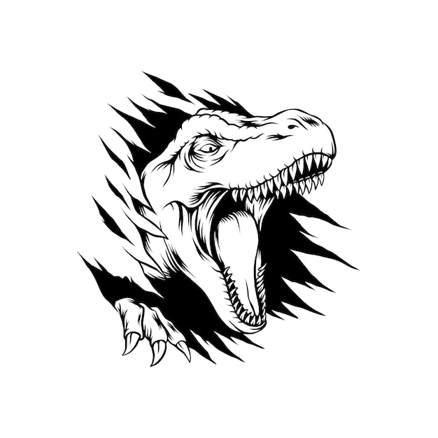 Tyrannosaurus T-rex vector illustration