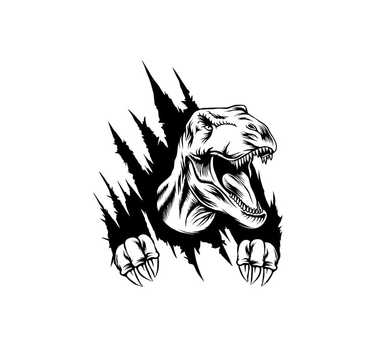 Vector tyrannosaurus vector illustration for tshirt design, logo, sticker, background