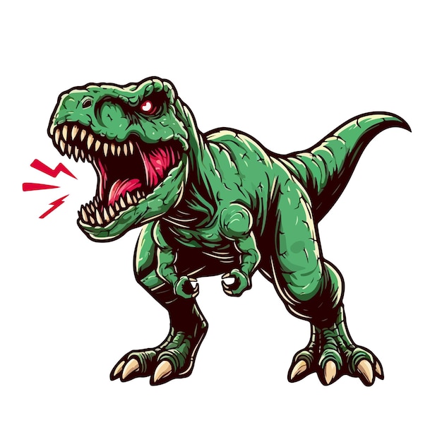 tyranosaurus rex trex vector illustration for logo and tshirt design