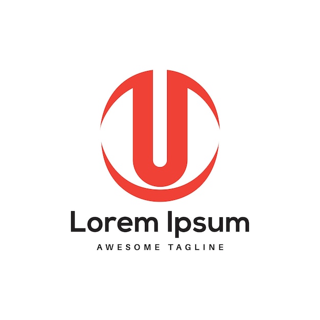 U Company Letter Logo Design