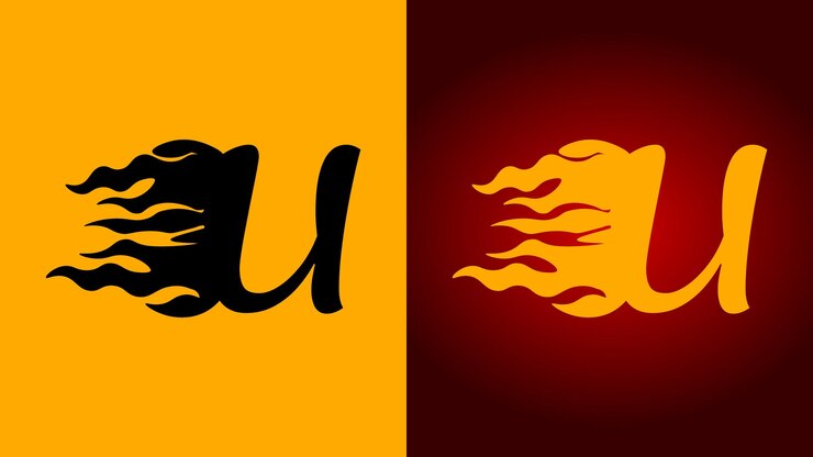 Vector u fire logo