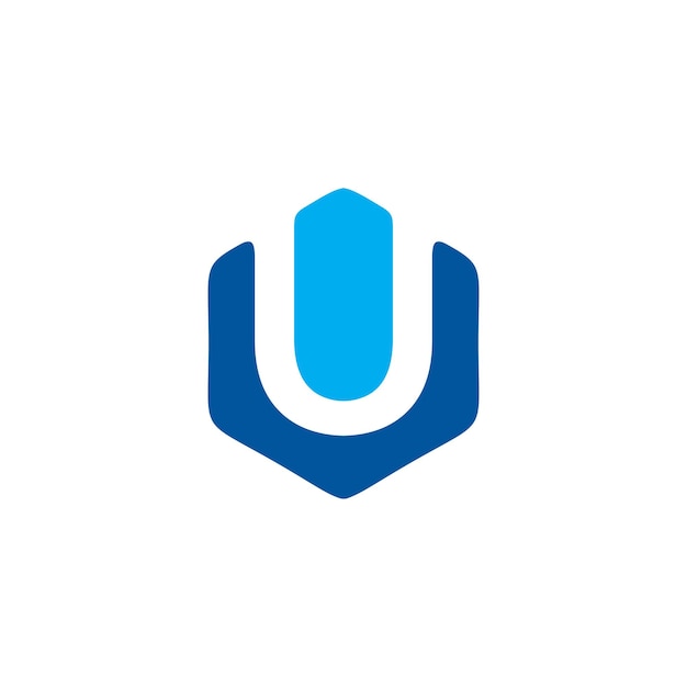 U letter business modern logo design