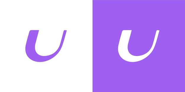 Vector u letter logo design