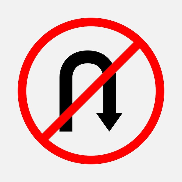 Vector u turn prohibited