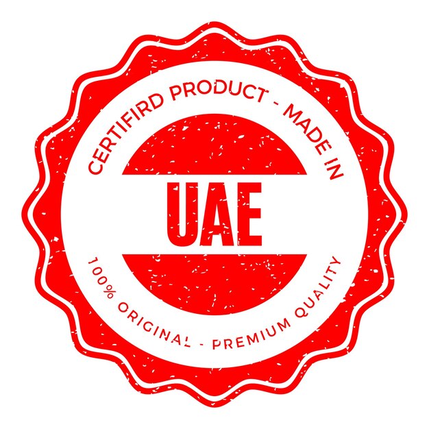 Vector uae country rubber stamp