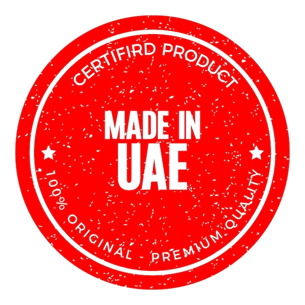 Vector uae country rubber stamp