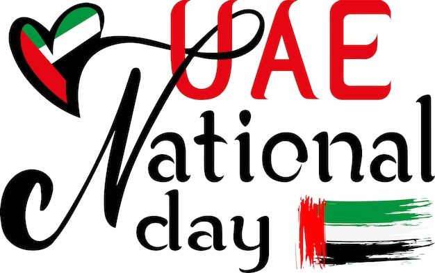 Vector uae national day poster