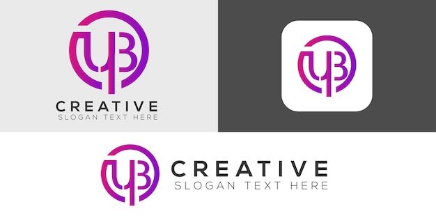 Vector ub letter logo design