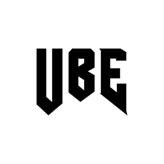 UBE letter logo ontwerp voor technologiebedrijf UBE logo ontwerp zwarte en witte kleurencombinatie UBE logo UBE vector UBE ontwerp UBE icoon UBE alfabet UBE typografie logo ontwerp