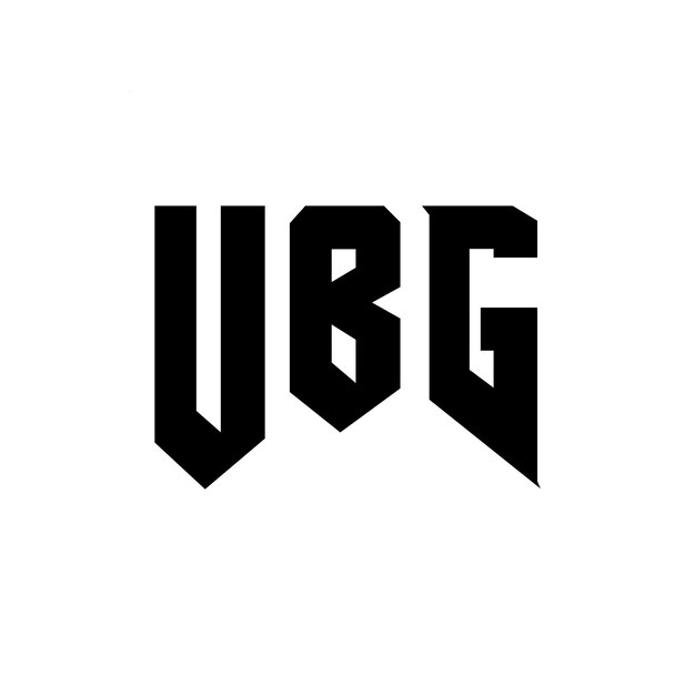 UBG letter logo ontwerp voor technologiebedrijf UBG logo ontwerp zwarte en witte kleurencombinatie UBG logo UBG vector UBG ontwerp UBG icoon UBG alfabet UBG typografie logo ontwerp