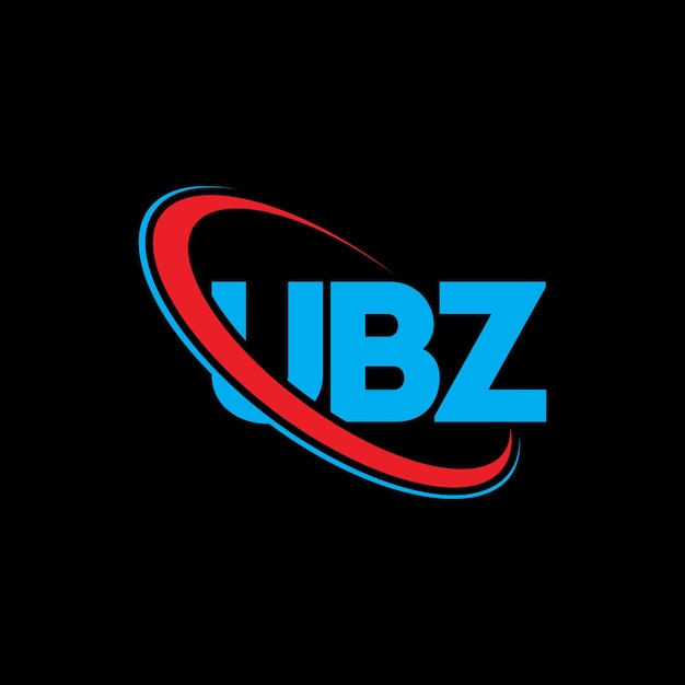 Vector ubz logo ubz letter ubz letter logo design initials ubz logo linked with circle and uppercase monogram logo ubz typography for technology business and real estate brand