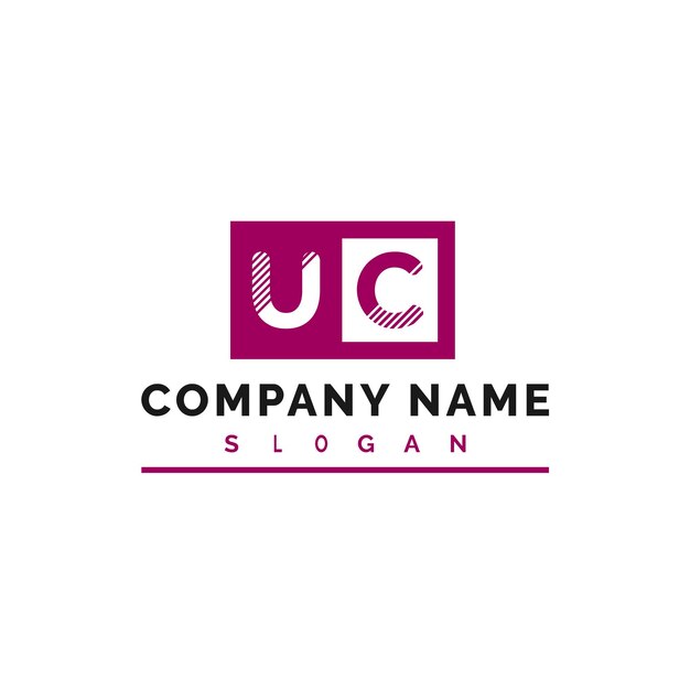 Vector uc logo design uc letter logo vector illustration vector