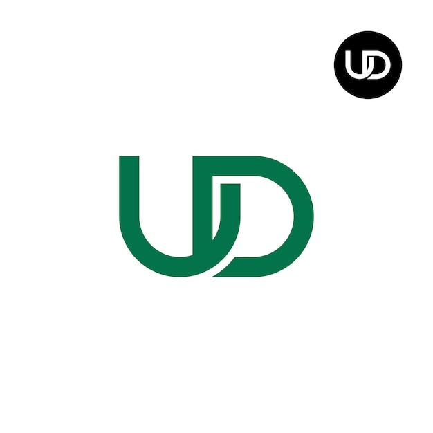 UD Letter Monogram Logoontwerp