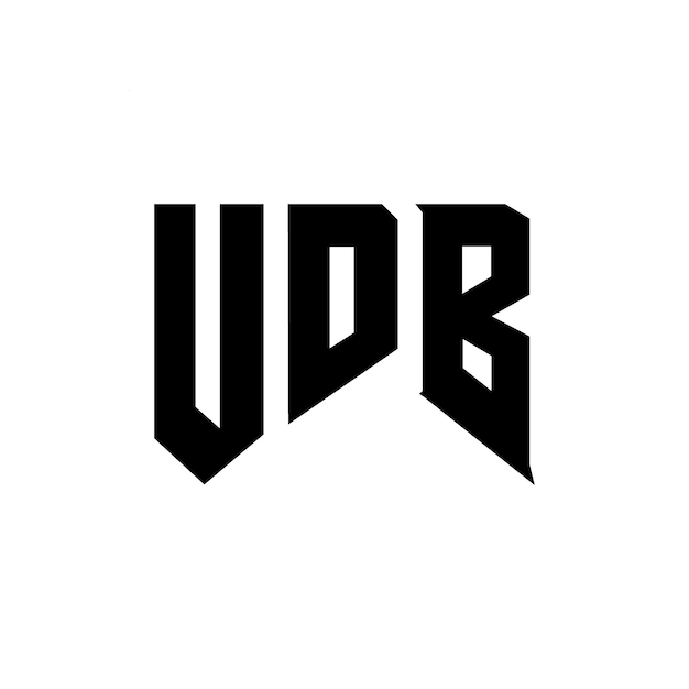 デザイン: ブラック・アンド・ホワイト カラー・コンビネーション UDB ヴェクトル UDB アイコン UDB アルファベット UDB タイポグラフィー